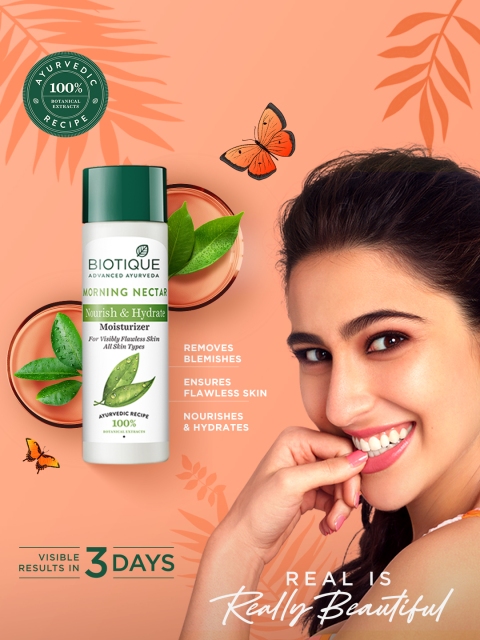 Biotique Morning Nectar Nourish & Hydrate Visibly Flawless Skin Moisturizer - 190ml 4 Biotique Morning Nectar Nourish & Hydrate Visibly Flawless Skin Moisturizer - 190ml