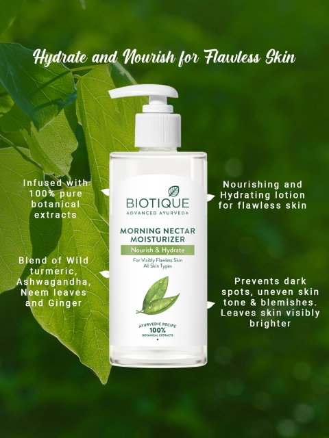 Biotique Morning Nectar Nourishing & Hydrate Moisturizer - 300ml 3 Biotique Morning Nectar Nourishing & Hydrate Moisturizer - 300ml