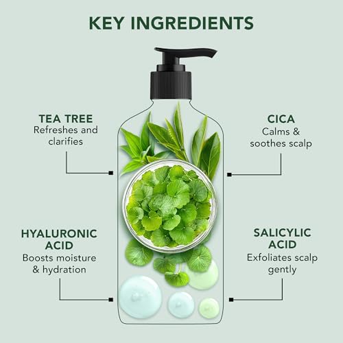 Botanic Hearth Restore & Repair Shampoo with Tea Tree Oil & Salicylic Acid | Clarifying & Anti-Dandruff Shampoo | Deep Cleanses & Soothes Scalp| Sulfate & Paraben Free, 473ml 3 Botanic Hearth Restore & Repair Shampoo with Tea Tree Oil & Salicylic Acid | Clarifying & Anti-Dandruff Shampoo | Deep Cleanses & Soothes Scalp| Sulfate & Paraben Free, 473ml