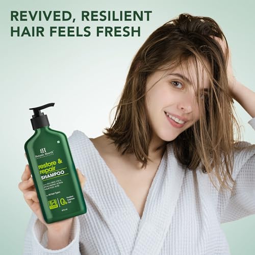 Botanic Hearth Restore & Repair Shampoo with Tea Tree Oil & Salicylic Acid | Clarifying & Anti-Dandruff Shampoo | Deep Cleanses & Soothes Scalp| Sulfate & Paraben Free, 473ml 4 Botanic Hearth Restore & Repair Shampoo with Tea Tree Oil & Salicylic Acid | Clarifying & Anti-Dandruff Shampoo | Deep Cleanses & Soothes Scalp| Sulfate & Paraben Free, 473ml