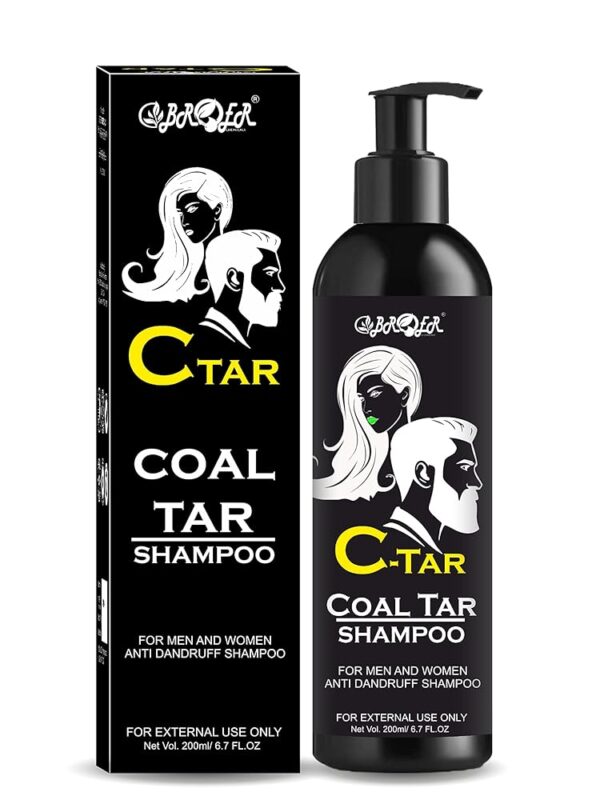 BROER C Coal Tar Shampoo 200Ml | Anti-Dandruff With Salicylic Acid 2% W/W | Sulphate and Paraben Free Scalp Treatment
