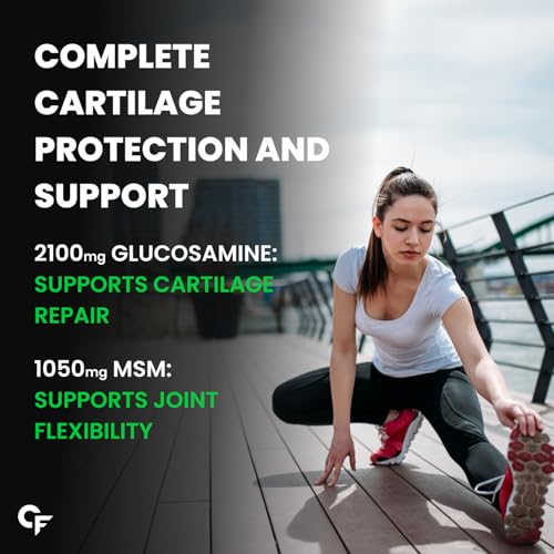 Carbamide Forte Glucosamine Tablets - Joint Support Supplement with Collagen & Glucosamine Chondroitin MSM | Joint Cartilage Support & Muscle Health 4 Carbamide Forte Glucosamine Tablets - Joint Support Supplement with Collagen & Glucosamine Chondroitin MSM | Joint Cartilage Support & Muscle Health