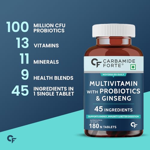 Carbamide Forte Multivitamin Tablet For Men | Multi vitamin for Men with Ginseng | Multivitamin for Men With Probiotics For Immunity & Energy 3 Carbamide Forte Multivitamin Tablet For Men | Multi vitamin for Men with Ginseng | Multivitamin for Men With Probiotics For Immunity & Energy