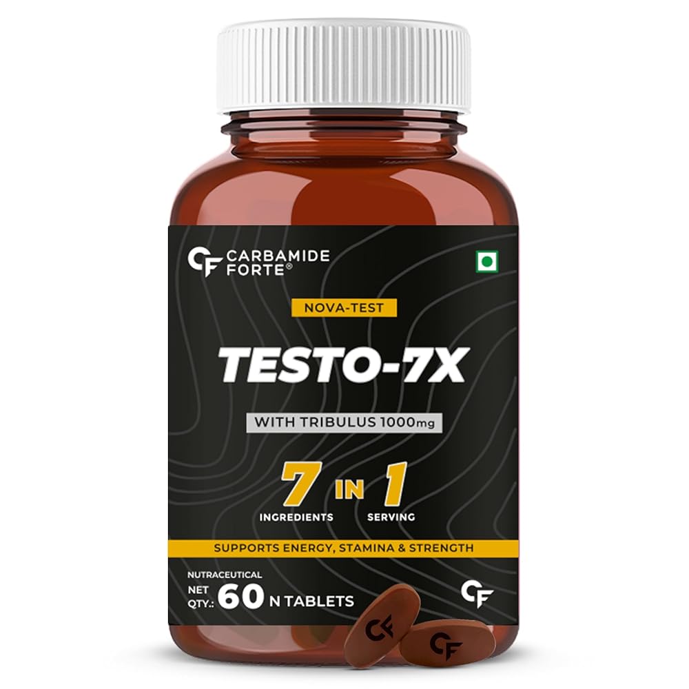 Carbamide Forte Testosterone Supplement Capsule for Men with Tribulus 1000mg, Ashwagandha, L-Citrulline & Kaunch Beej 60 Veg Tablets 1 Carbamide Forte Testosterone Supplement Capsule for Men with Tribulus 1000mg, Ashwagandha, L-Citrulline & Kaunch Beej 60 Veg Tablets