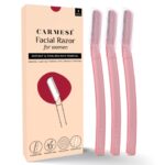 CARMESI Set of 3 Women Face Razors for Instant & Painless Hair Removal