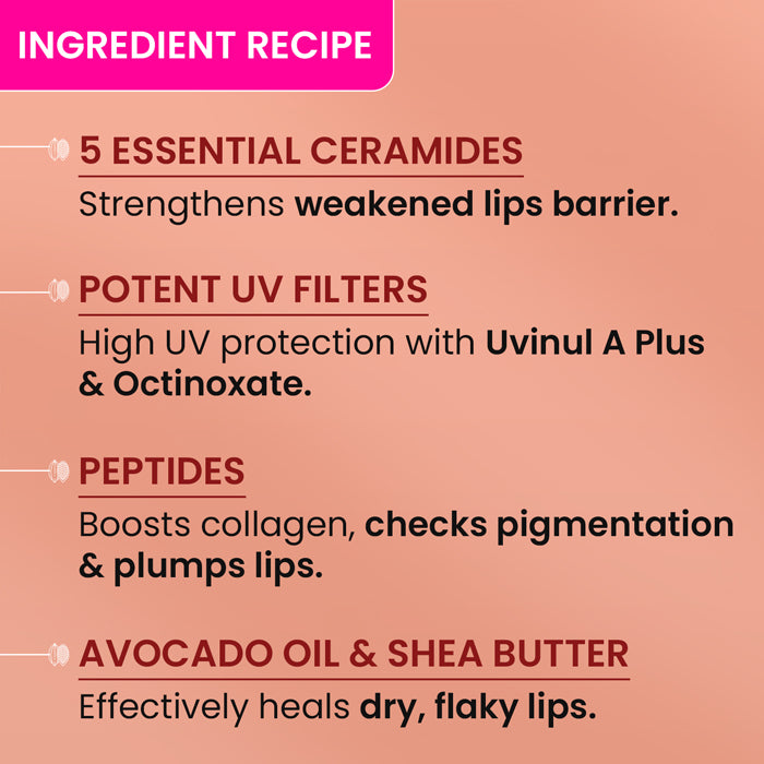 Ceramide + Peptide Lip Balm SPF 50+ PA+++ (Tinted) 4 Ceramide + Peptide Lip Balm SPF 50+ PA+++ (Tinted)
