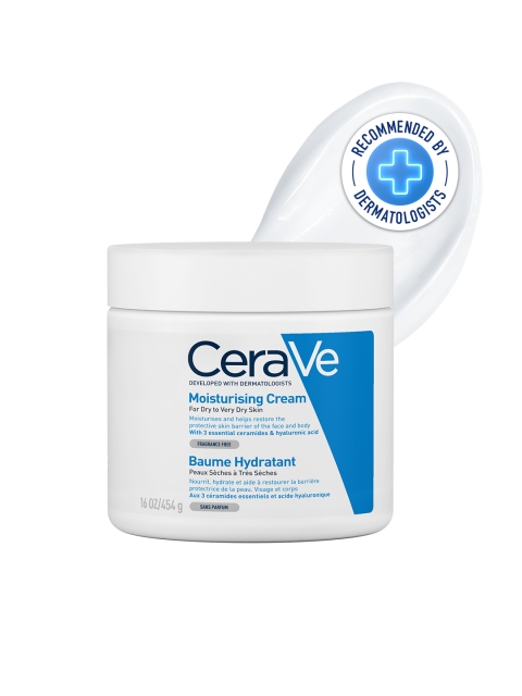CeraVe Dermatologist Recommended Moisturizing Cream For Dry Skin with Ceramides - 454 g