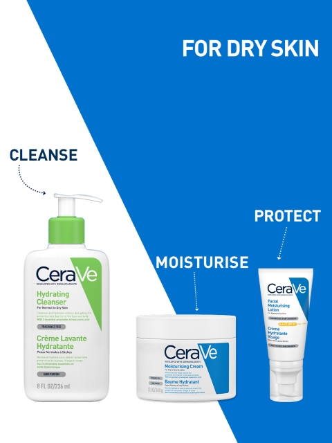 CeraVe Hydrating Cleanser For Dry Skin with Ceramides & Hyaluronic Acid - 236ml 6 CeraVe Hydrating Cleanser For Dry Skin with Ceramides & Hyaluronic Acid - 236ml