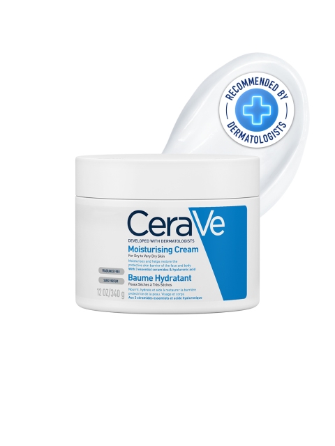 CeraVe Moisturizing Barrier Repair Cream with Ceramides & Hyaluronic Acid - 340 g