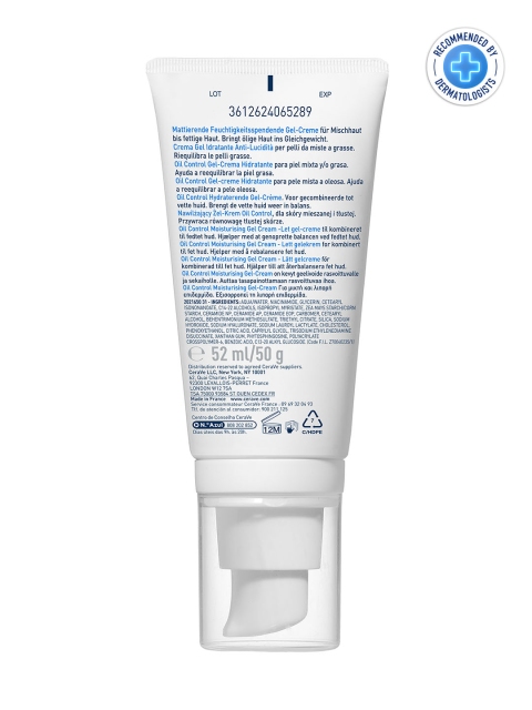 CeraVe Oil Control Gel-Cream Lightweight Moisturizer - 52 ml 2 CeraVe Oil Control Gel-Cream Lightweight Moisturizer - 52 ml