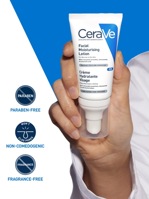 CeraVe PM Lightweight Night Cream with Ceramides, Niacinamide & Hyaluronic Acid - 52 ml 4 CeraVe PM Lightweight Night Cream with Ceramides, Niacinamide & Hyaluronic Acid - 52 ml