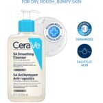 CeraVe SA Smoothing Cleanser Face wash with Salicylic Acid for Dry & Bumpy Skin - 236 ml