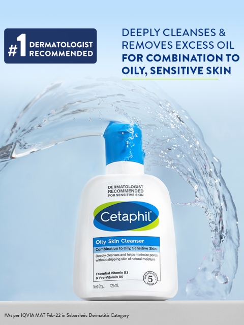 Cetaphil Oily Skin Cleanser Daily Foam Face Wash for Oily & Acne Prone Skin - 125 ml 3 Cetaphil Oily Skin Cleanser Daily Foam Face Wash for Oily & Acne Prone Skin - 125 ml
