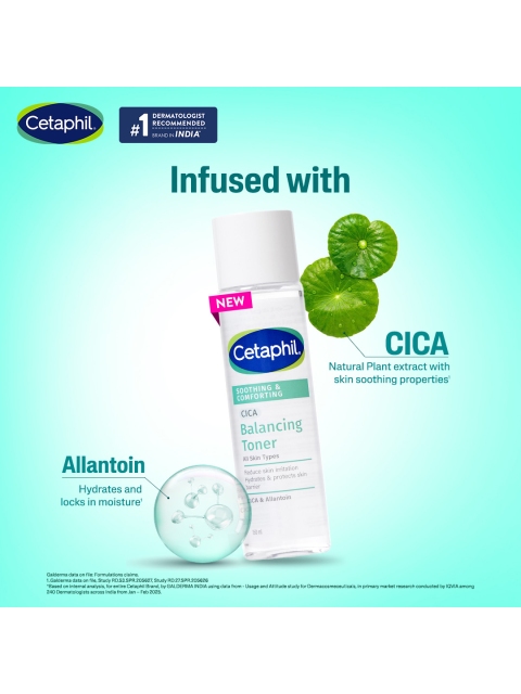 Cetaphil Soothing & Comforting CICA Balancing Toner with Allantoin - 150 ml 6 Cetaphil Soothing & Comforting CICA Balancing Toner with Allantoin - 150 ml