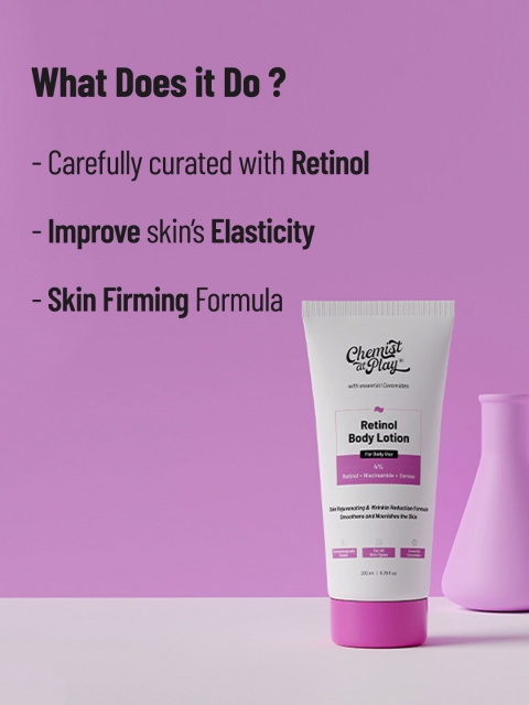 Chemist at Play Anti- Agieng Retinol Body Lotion Niacinamide & Zemea - 200ml 4 Chemist at Play Anti- Agieng Retinol Body Lotion Niacinamide & Zemea - 200ml