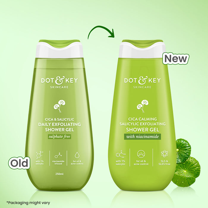 Cica + 1% Salicylic Acid Exfoliating Shower Gel 2 Cica + 1% Salicylic Acid Exfoliating Shower Gel