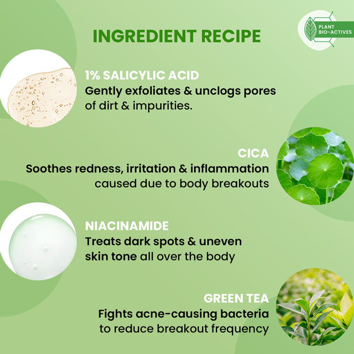 Cica + 1% Salicylic Acid Exfoliating Shower Gel 5 Cica + 1% Salicylic Acid Exfoliating Shower Gel