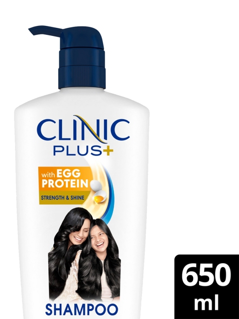Clinic Plus Strength & Shine Shampoo with Egg Protein To Boost Hair Shine - 650 ml 3 Clinic Plus Strength & Shine Shampoo with Egg Protein To Boost Hair Shine - 650 ml