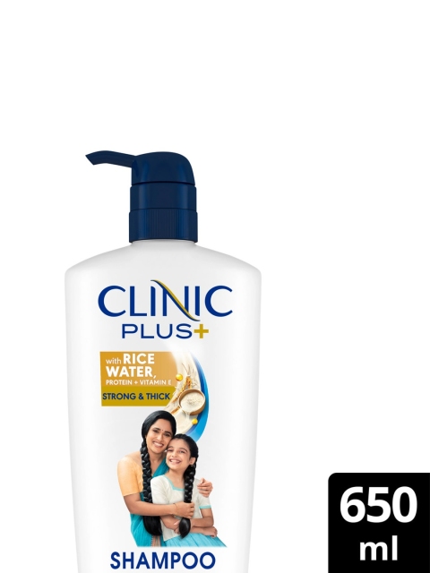 Clinic Plus Strong & Thick Shampoo with Rice Water Protein & Vitamin E - 650ml 3 Clinic Plus Strong & Thick Shampoo with Rice Water Protein & Vitamin E - 650ml