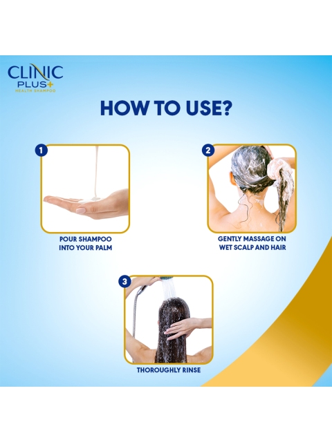 Clinic Plus Strong & Thick Shampoo with Rice Water Protein & Vitamin E - 650ml 5 Clinic Plus Strong & Thick Shampoo with Rice Water Protein & Vitamin E - 650ml