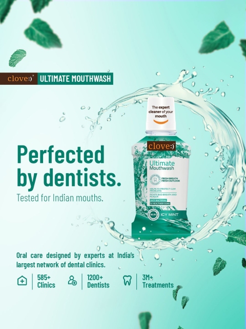 Clove Oral Care Ultimate Cool Mint Antibacterial Mouthwash - 250 ml 5 Clove Oral Care Ultimate Cool Mint Antibacterial Mouthwash - 250 ml