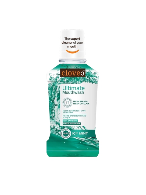 Clove Oral Care Ultimate Cool Mint Antibacterial Mouthwash - 250 ml