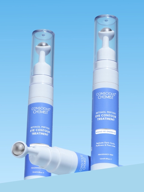 Conscious Chemist Retinol Peptide Under Eye Cream Serum for Dark Circles & Puffiness -15ml