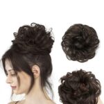 D-Divine Messy Bun Hair Piece Synthetic Hair Extension - Brown