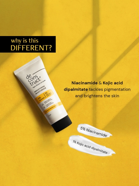 deconstruct Brightening Moisturizer- 5% Niacinamide + 1% Kojic Acid + 5% Vitamin C - 50g 3 deconstruct Brightening Moisturizer- 5% Niacinamide + 1% Kojic Acid + 5% Vitamin C - 50g