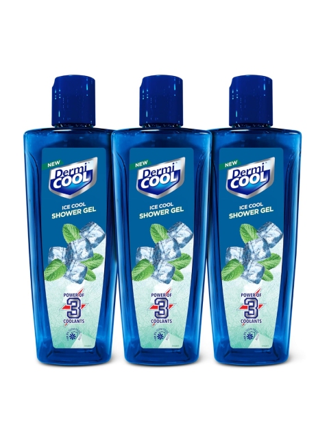 DermiCOOL Set Of 3 Ice Cool Shower Gel For Instant Cooling & Relief - 250ml Each