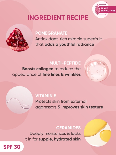 DOT & KEY Pomegranate Miracle Vitamin E Revitalizing Face Moisturizer SPF30 - 60ml 3 DOT & KEY Pomegranate Miracle Vitamin E Revitalizing Face Moisturizer SPF30 - 60ml