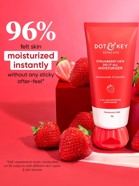 DOT & KEY Strawberry Brightening Moisturizer with Peptides & Hyaluronic Acid - 80g 4 DOT & KEY Strawberry Brightening Moisturizer with Peptides & Hyaluronic Acid - 80g