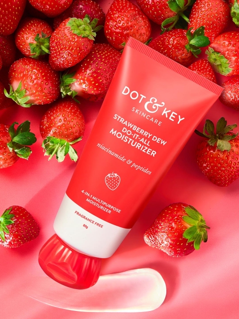DOT & KEY Strawberry Brightening Moisturizer with Peptides & Hyaluronic Acid - 80g