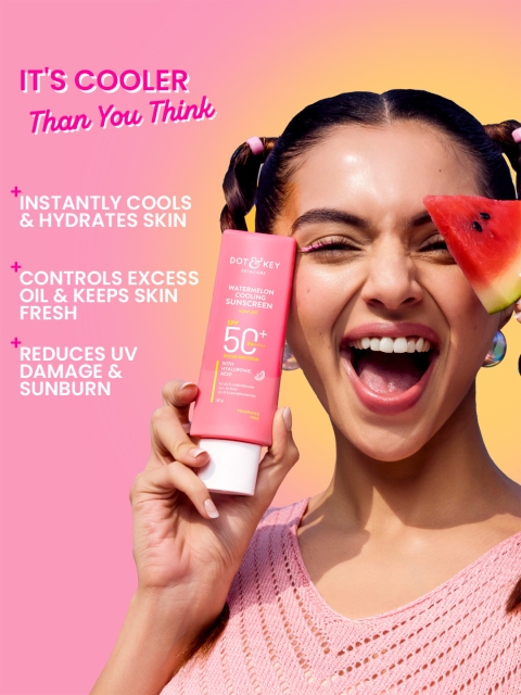 Dot & Key Watermelon Cooling Sunscreen SPF 50+ PA++++ With Hyaluronic Acid 80g 4 Dot & Key Watermelon Cooling Sunscreen SPF 50+ PA++++ With Hyaluronic Acid 80g