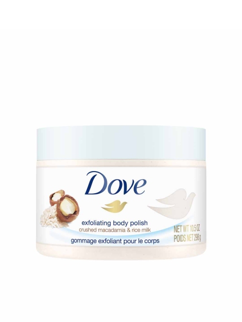 Dove Crushed Macadamia & Rice Milk Exfoliating Body Polish - 298 g