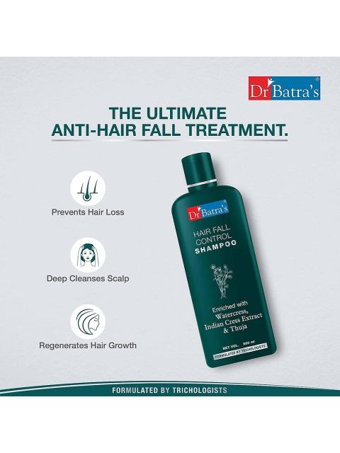 Dr. Batras Hair Vitalizing Serum 125ml + Hair Fall Control Shampoo 500ml + Hair Oil 100ml 4 Dr. Batras Hair Vitalizing Serum 125ml + Hair Fall Control Shampoo 500ml + Hair Oil 100ml