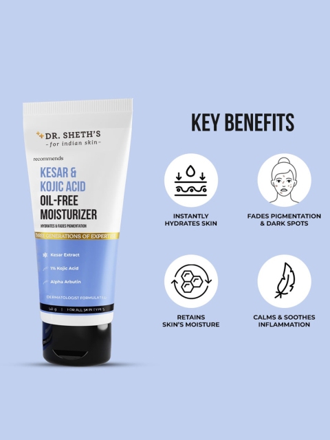 DR. SHETHS Kesar & Kojic Acid Oil Free Moisturizer - 50 g 3 DR. SHETHS Kesar & Kojic Acid Oil Free Moisturizer - 50 g
