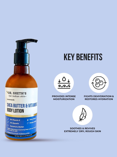 DR. SHETHS Shea Butter & Vitamin E Body Lotion with Mango Butter - 200ml 2 DR. SHETHS Shea Butter & Vitamin E Body Lotion with Mango Butter - 200ml