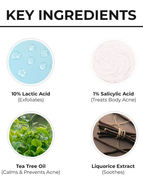 DR. SHETHS Tea Tree & Lactic Acid Body Lotion with Salicylic Acid & Liquorice - 300 ml 4 DR. SHETHS Tea Tree & Lactic Acid Body Lotion with Salicylic Acid & Liquorice - 300 ml