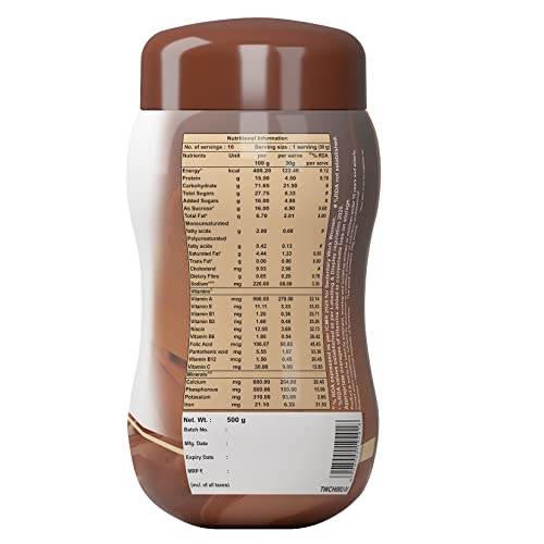 Endura Mass Weight Gainer Powder 500 G Chocolate Flavour 5 Endura Mass Weight Gainer Powder 500 G Chocolate Flavour|Unique Blend Of 3 Sources Of Protein,Carbs,Vitamins & Essential Minerals|For Children Above 10 Years,Men,Women &...