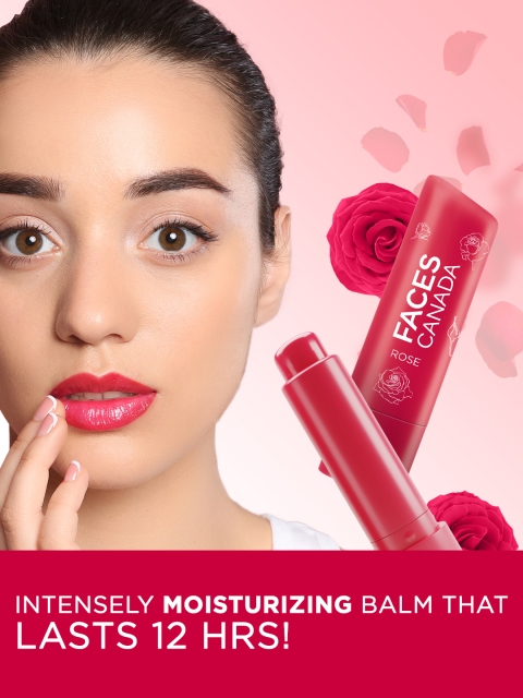 FACES CANADA Vitamin C Lip Balm with 12HR Moisture & SPF15 - Rose Petal 3 FACES CANADA Vitamin C Lip Balm with 12HR Moisture & SPF15 - Rose Petal