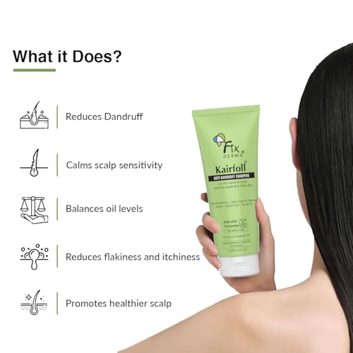 Fixderma Kairfoll Anti Dandruff Shampoo for Oily Sensitive Scalp Prone to Dandruff & Folliculitis 2 Fixderma Kairfoll Anti Dandruff Shampoo for Oily Sensitive Scalp Prone to Dandruff & Folliculitis