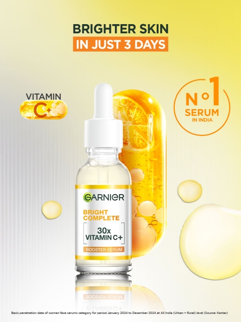 Garnier Bright Complete 30X Vitamin C Face Serum - Reduces Spots - 30ml