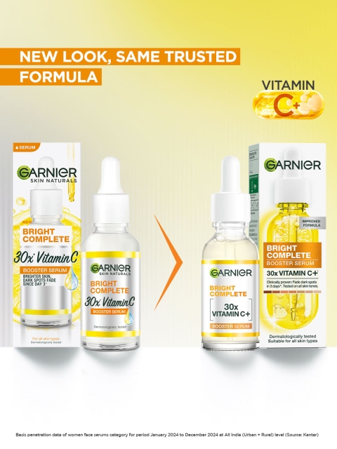 Garnier Skin Naturals Bright Complete 30X Vit C Booster Face Serum - 50 ml 2 Garnier Skin Naturals Bright Complete 30X Vit C Booster Face Serum - 50 ml