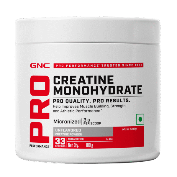 GNC Pro Performance Creatine Monohydrate - 100 gm (0.22 Lb), Unflavoured