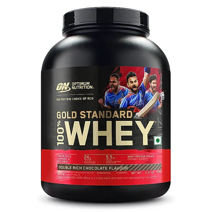 Gold Standard 100% Whey Protein Powder | Double Rich Chocolate | 5 lbs 1 Gold Standard 100% Whey Protein Powder | Double Rich Chocolate | 5 lbs