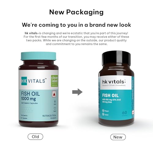 HealthKart HK Vitals Fish Oil For Men And Women (60 Capsules) | 1000mg Omega 3 with 180mg EPA & 120mg DHA | For Brain, Heart, Eyes, and Joints Health 2 HealthKart HK Vitals Fish Oil For Men And Women (60 Capsules) | 1000mg Omega 3 with 180mg EPA & 120mg DHA | For Brain, Heart, Eyes, and Joints Health