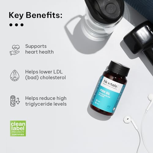 HealthKart HK Vitals Fish Oil For Men And Women (60 Capsules) | 1000mg Omega 3 with 180mg EPA & 120mg DHA | For Brain, Heart, Eyes, and Joints Health 6 HealthKart HK Vitals Fish Oil For Men And Women (60 Capsules) | 1000mg Omega 3 with 180mg EPA & 120mg DHA | For Brain, Heart, Eyes, and Joints Health