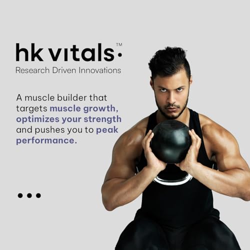 HealthKart hk vitals Muscle Builder (60 Tablets) 5 HealthKart hk vitals Muscle Builder (60 Tablets) | Blend of Ashwagandha, Shatavari and Safed Musli | For Immunity, Muscle Strength and Vitality