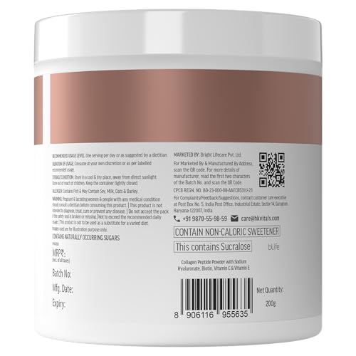 HealthKart hk vitals Skin Radiance Marine Collagen Supplement (Orange,200g)|Vitamin C,E,Sodium Hyaluronate|For Healthy Skin,Hair & Nails,powder,1 count,25 Servings 3 HealthKart hk vitals Skin Radiance Marine Collagen Supplement (Orange,200g)|Vitamin C,E,Sodium Hyaluronate|For Healthy Skin,Hair & Nails,powder,1 count,25 Servings